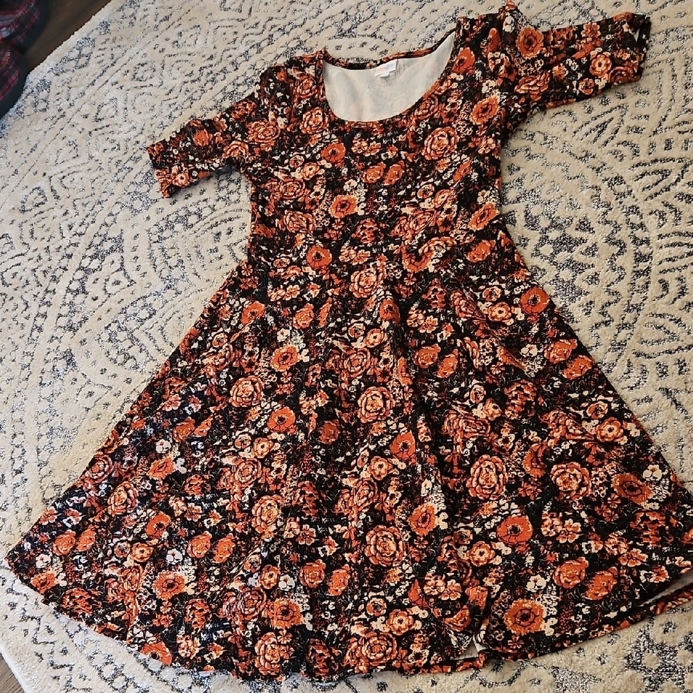 - Navy And Rust Womens Dress